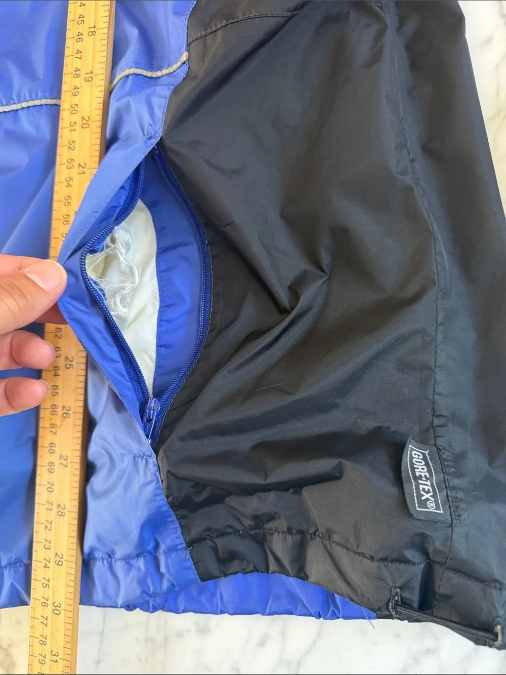 Vintage Asics Sz L Windbreaker Mens Goretex Full Zip Lightweight Jacket 90s